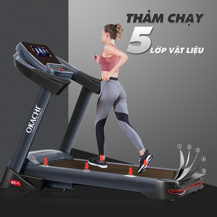 Máy chạy bộ OKACHI LUXURY GS-89A PRO